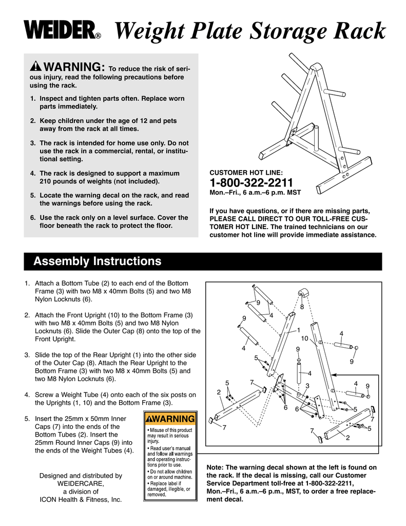 Cap a frame discount dumbbell rack assembly instructions