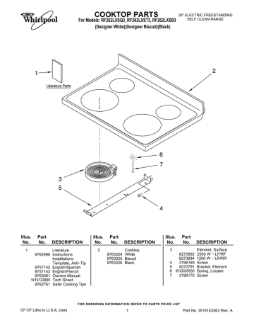 Whirlpool RF262LXSB3 Owner’s Manual | Manualzz