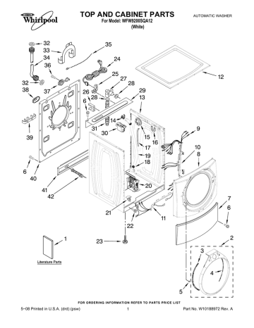 Whirlpool WFW9200SQA12 User's Manual | Manualzz