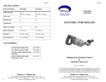 Wilson Rockwell Series 500 Manual