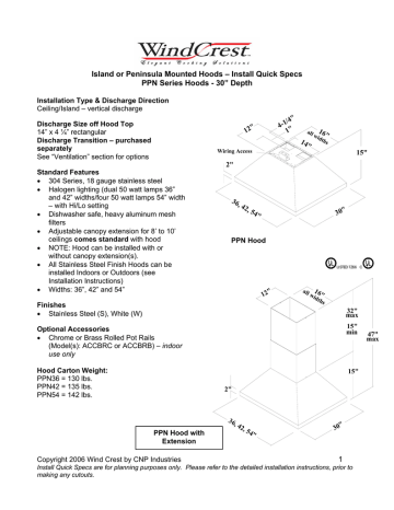 Wind Crest PPN Installation instructions | Manualzz