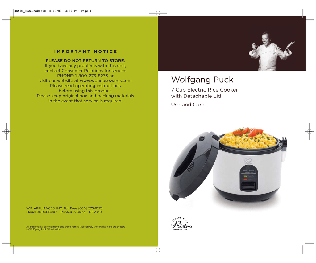 wolfgang puck instant pot manual
