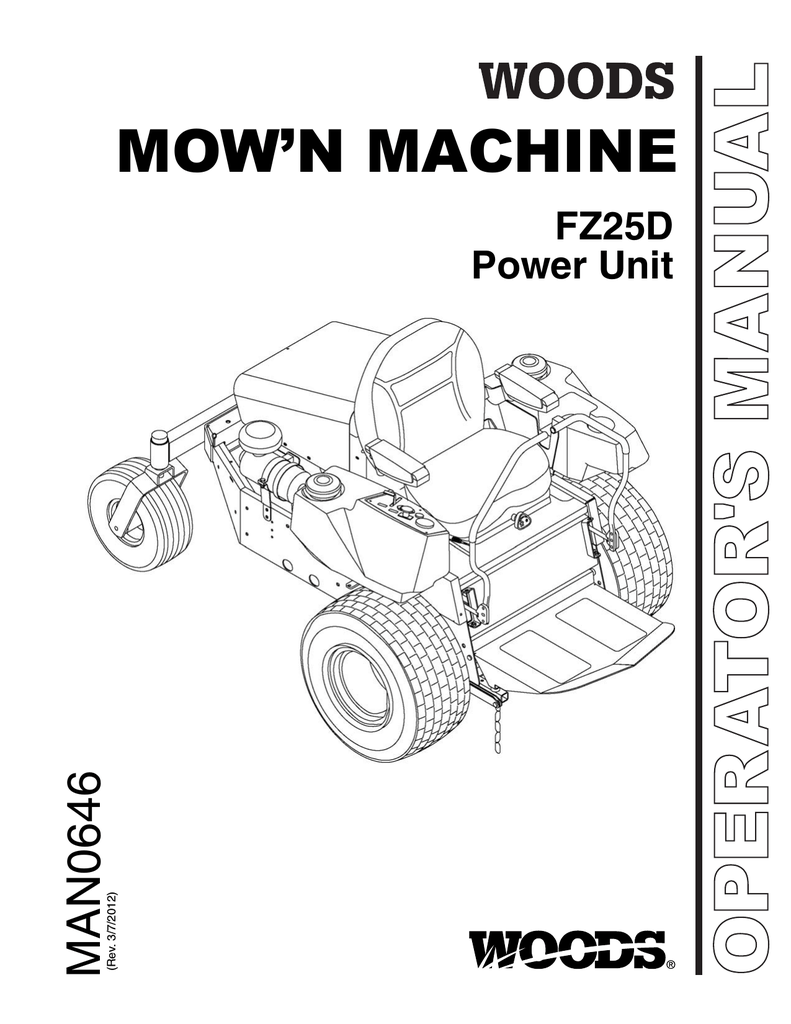 Woods Equipment FZ25D User s Manual Manualzz