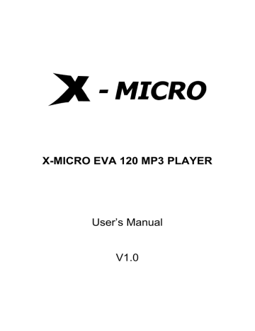 X-Micro EVA 120 User's Manual | Manualzz