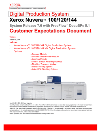 Xerox Nuvera 100 MX User's Manual | Manualzz