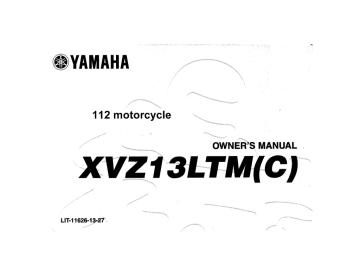 Yamaha 2000 Royal Star Tour Deluxe Owner's Manual | Manualzz