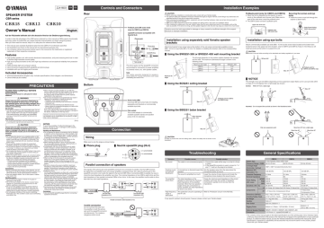 Yamaha CBR15 Owner's manual | Manualzz