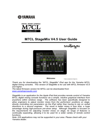 Yamaha M7CL User Guide | Manualzz