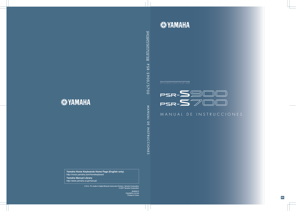 Yamaha R S700 User manual | Manualzz