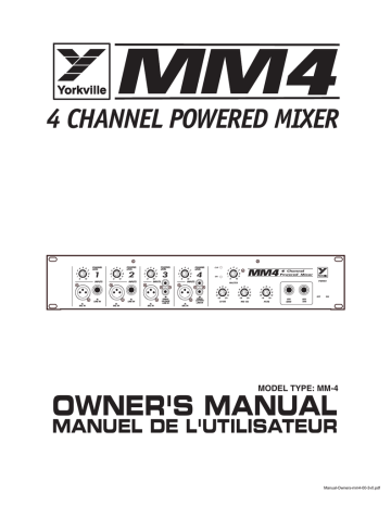 yorkville mm4d powered mixer