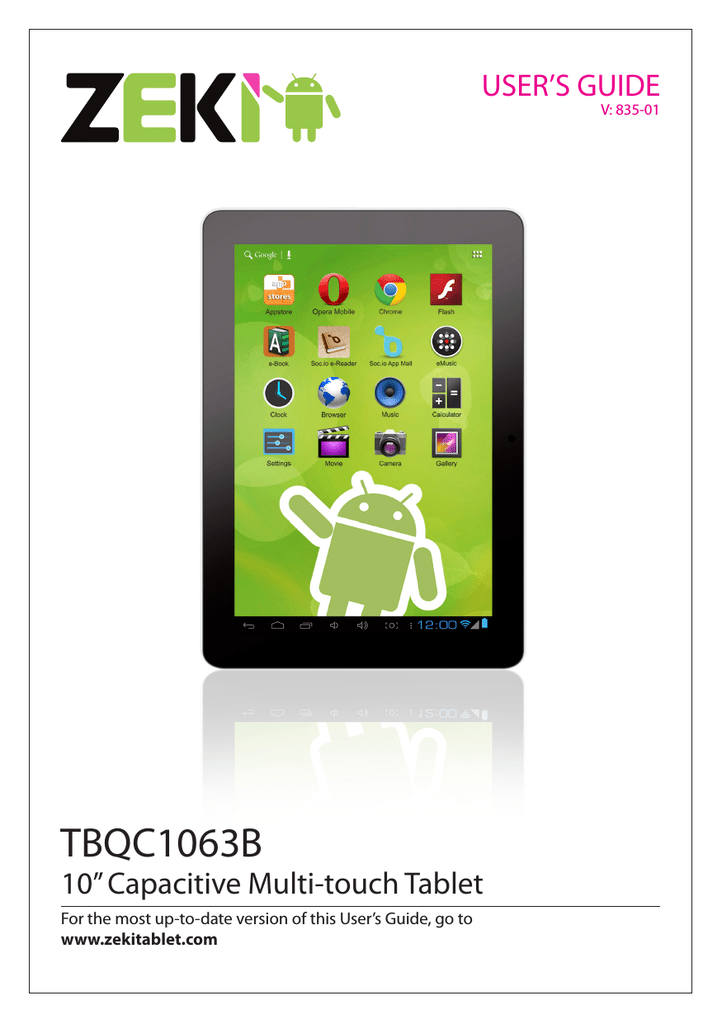 Zeki Tablet Tbqc1063b User S Manual Manualzz