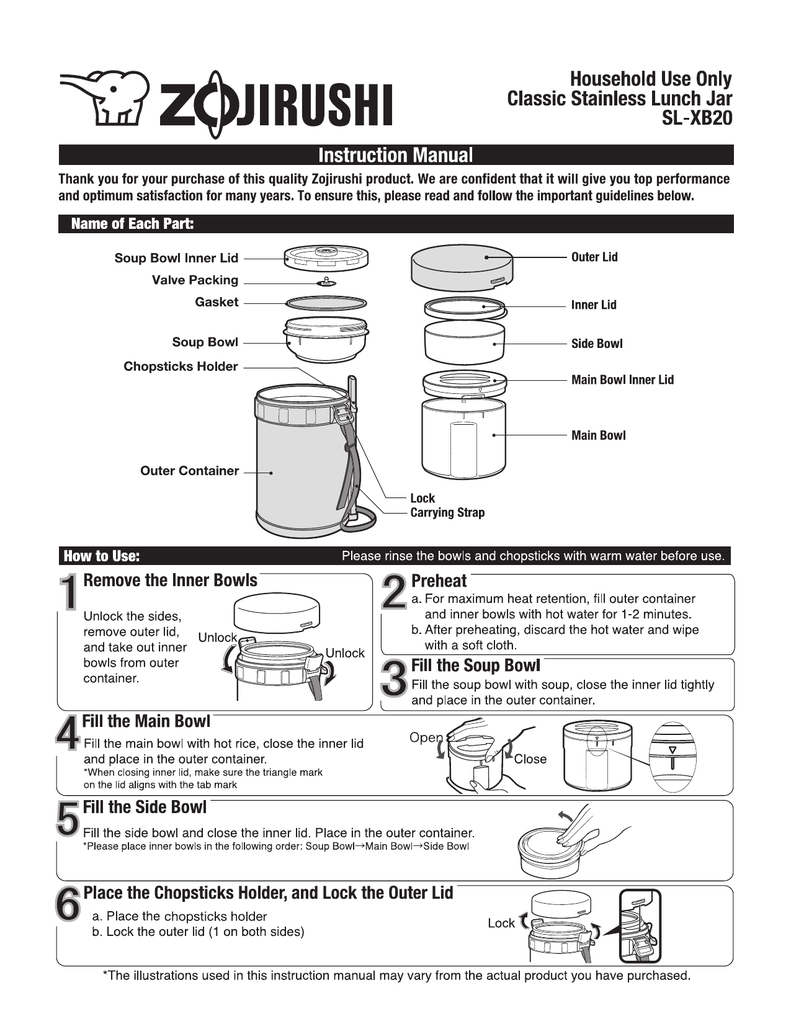 Classic Stainless Lunch Jar SL-XB20