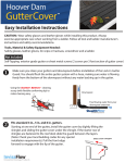 Gutter Cover Installation Instructions
