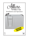 Allure Walk In Tubs S60WL Instructions / Assembly