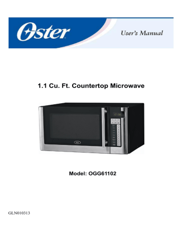 User manual Oster OGG61101 (English - 17 pages)