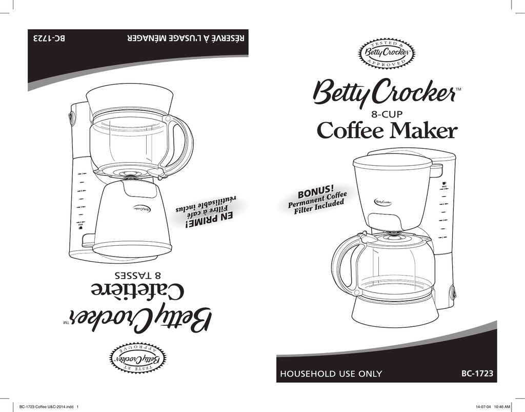 BETTY CROCKER BC1723CB User guide Manualzz