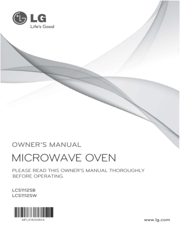 LG Electronics LCS1112SW Use and Care Manual | Manualzz