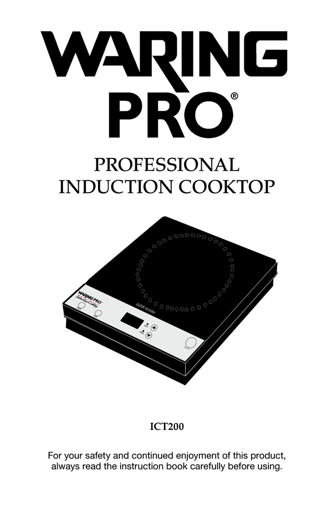 Waring Pro Ict200 Use And Care Manual Manualzz Com