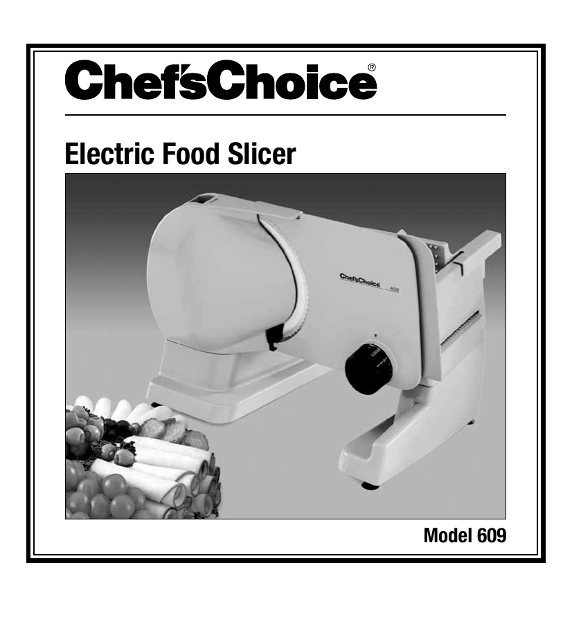 chef schoice electric food slicer