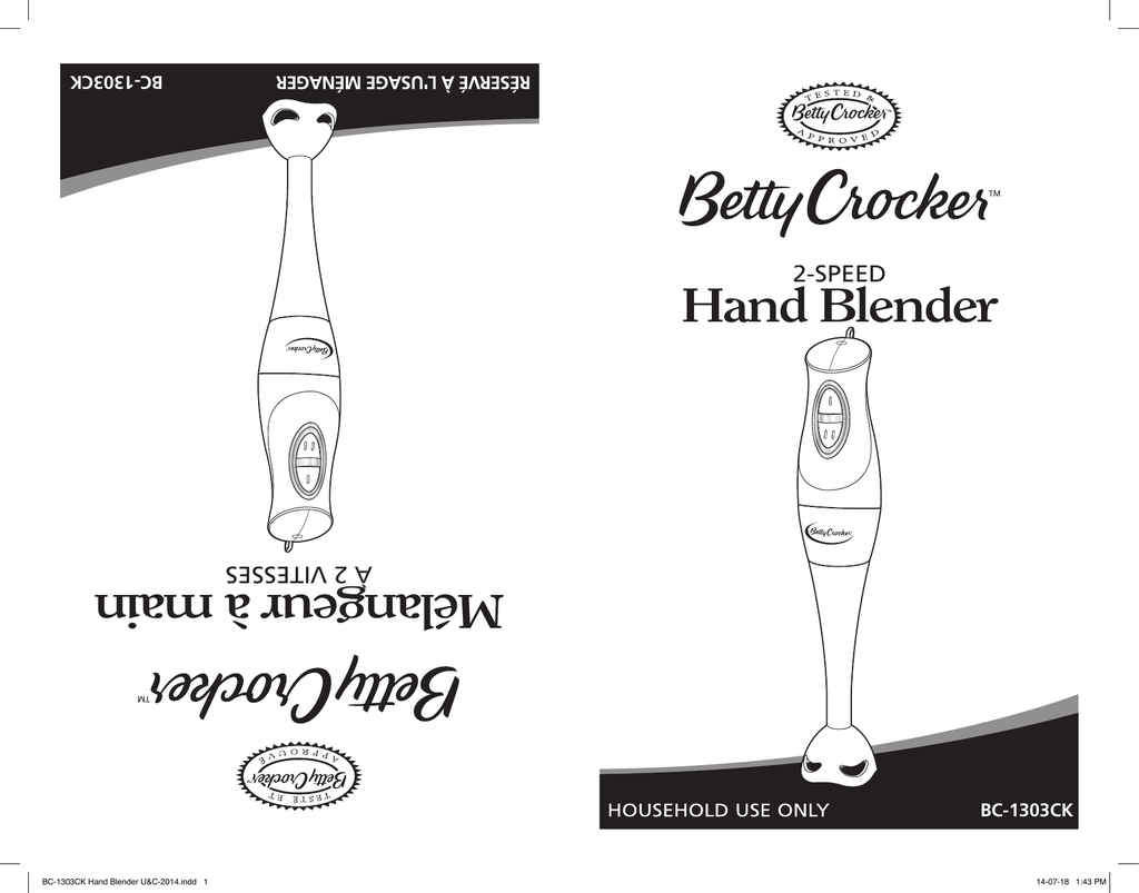 Betty Crocker BC1303CK Use and Care Manual Manualzz