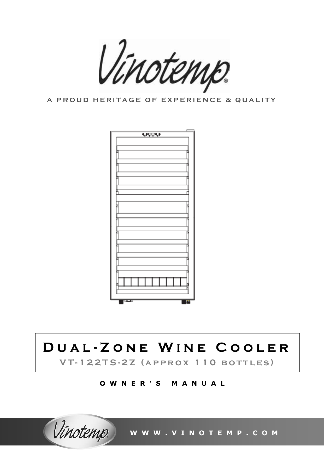 Vinotemp VT122TS2Z Use and Care Manual Manualzz