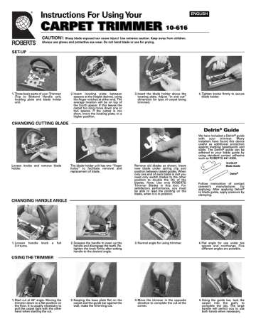 Roberts 10-616-2 Use and Care Manual | Manualzz