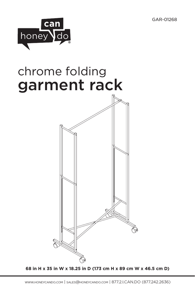Honey Can Do Gar 01268 Installation Guide Manualzz - Honey Can Do Garment Rack Assembly Honey Can Do Gar 01268 Installation Guide Manualzz - Honey Can Do Garment Rack Assembly