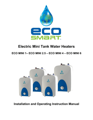 Ecosmart ECO MINI 2.5 120V 150 PSI Electric Mini-Tank Water Heater 2.5 gal. 