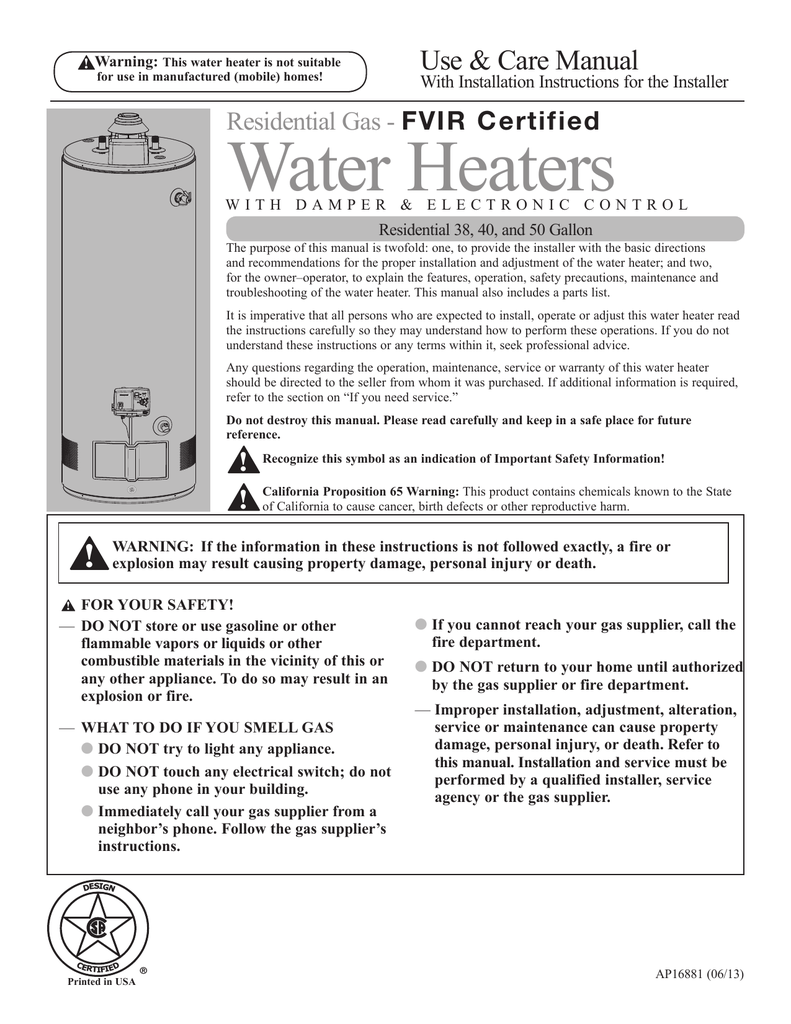 Rheem Water Heater Manual Water Ionizer