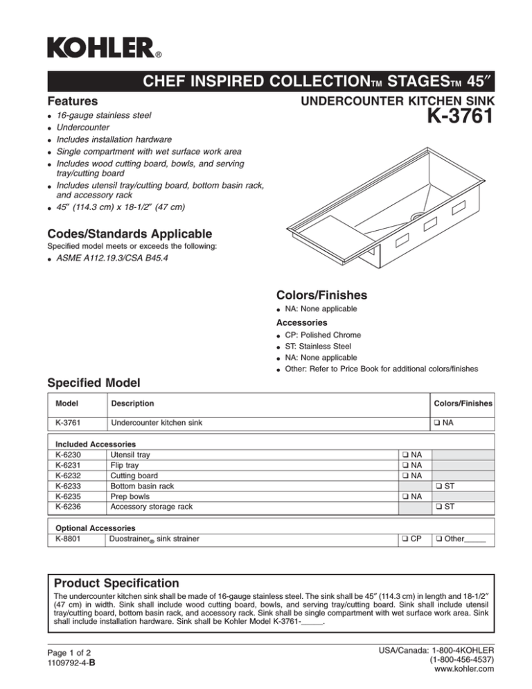 Kohler K-3761-NA Installation guide | Manualzz