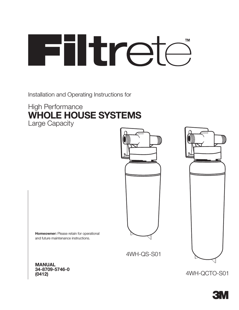 Filtrete 4WH-QCTO-S01 Whole House Filter System by Filtrete 3M