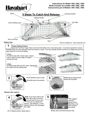 Havahart 1064 Instructions / Assembly | Manualzz