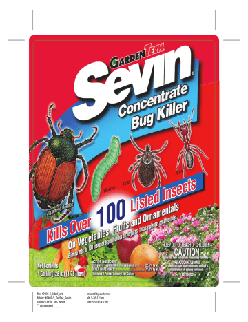 Sevin 100047722 Guía del usuario | Manualzz