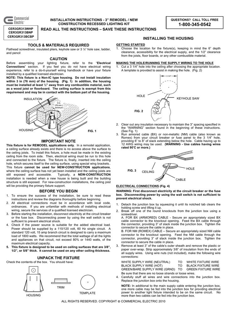 Commercial Electric Cer3gr313bnp Instructions Embly Commercial Electric Cer3gr313bnp Instructions Embly