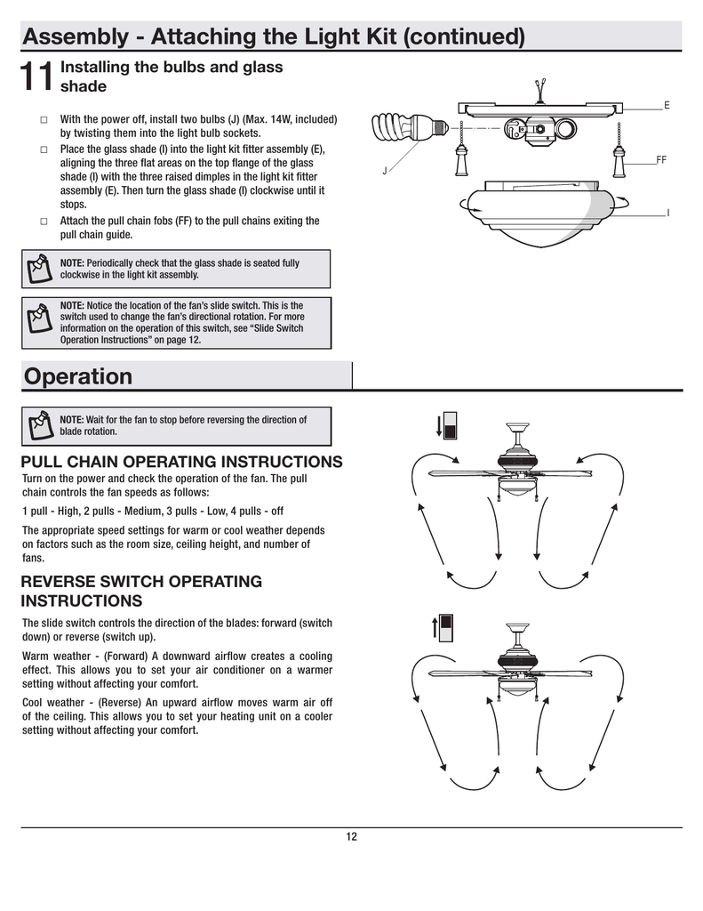 Reverse Forward Slide Switch For Ceiling Fan ...