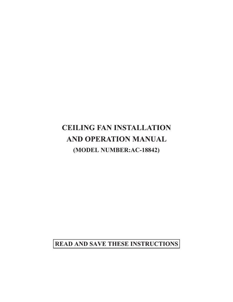 Designers Choice Collection Ac18842 Sn Instructions Assembly