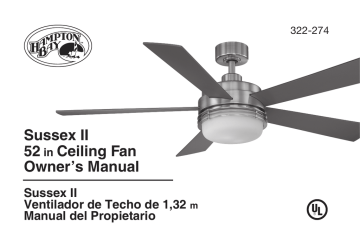Hampton Bay ceiling fan replacement parts