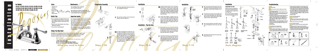 Pegasus F50a6201rbp Instructions Assembly Manualzz