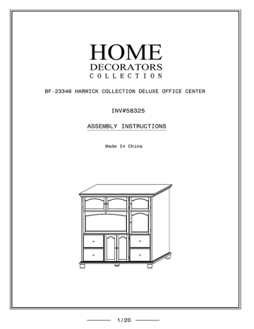 Home Decorators Collection 1467400210 Instructions Assembly Manualzz - Where Is Home Decorators Collection Made