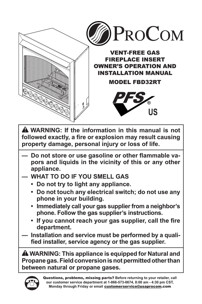 Procom Pcfd32rt M Mo Use And Care Manual Manualzz Com