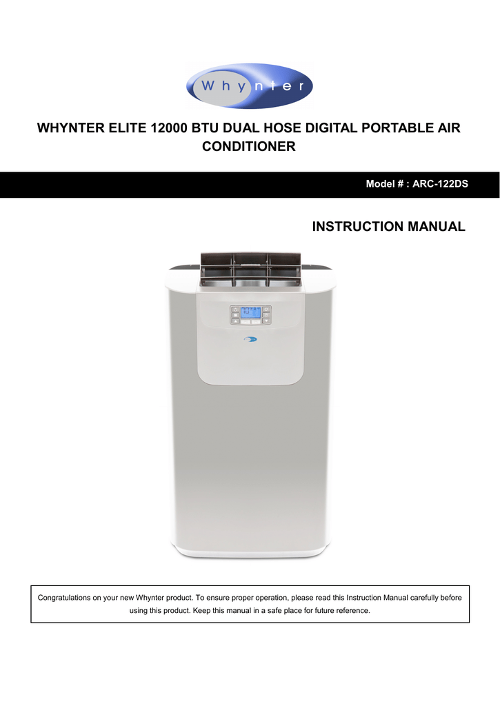 Whynter Portable Air Conditioner Manual: A Comprehensive Guide - PT. BBU