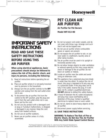 Honeywell Hht 013 Hd User Guide Manualzz