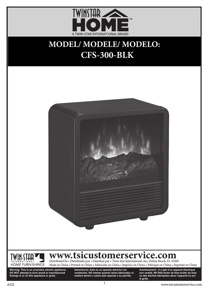 Twin Star Cfs 300 Red Use And Care Manual Manualzz Com