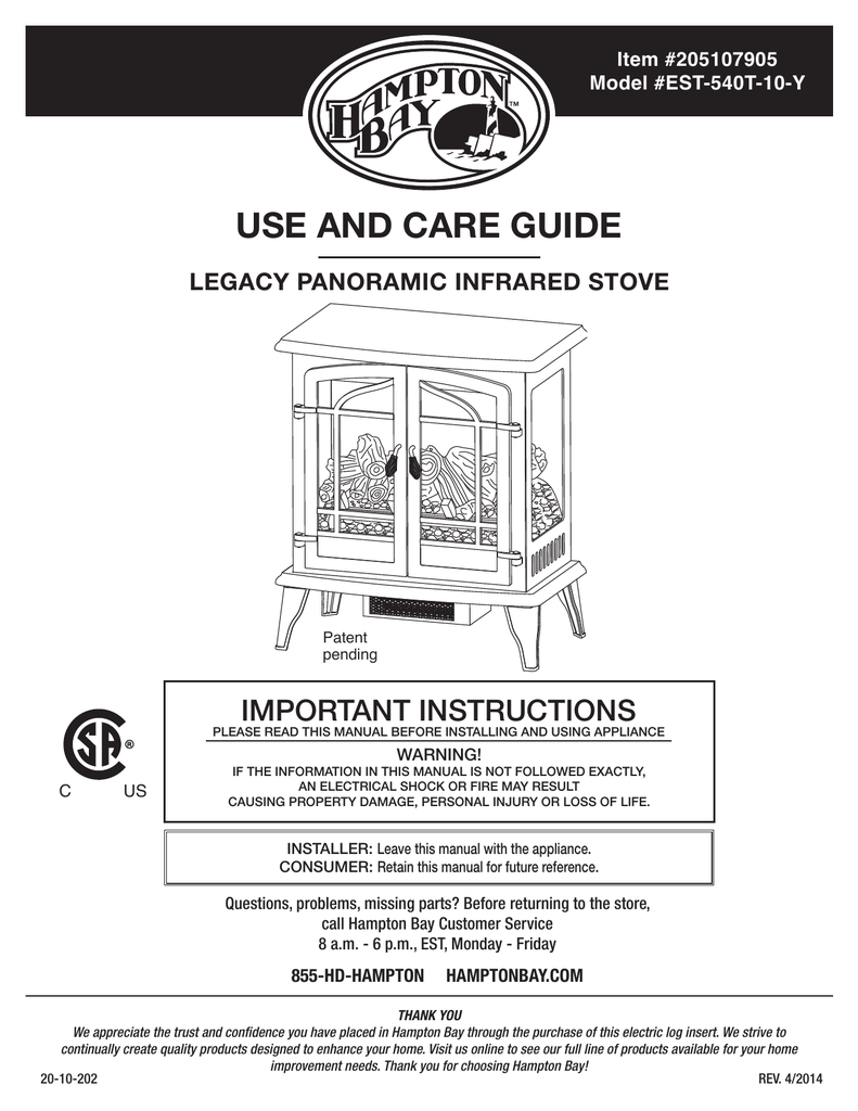 hampton bay replacement parts