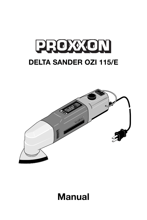Proxxon 38520 Delta Sander OZI//E