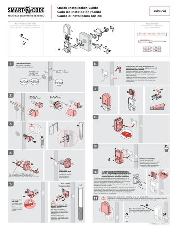 Kwikset 910 Trl Zw 15 Smt Cp Installation Guide 