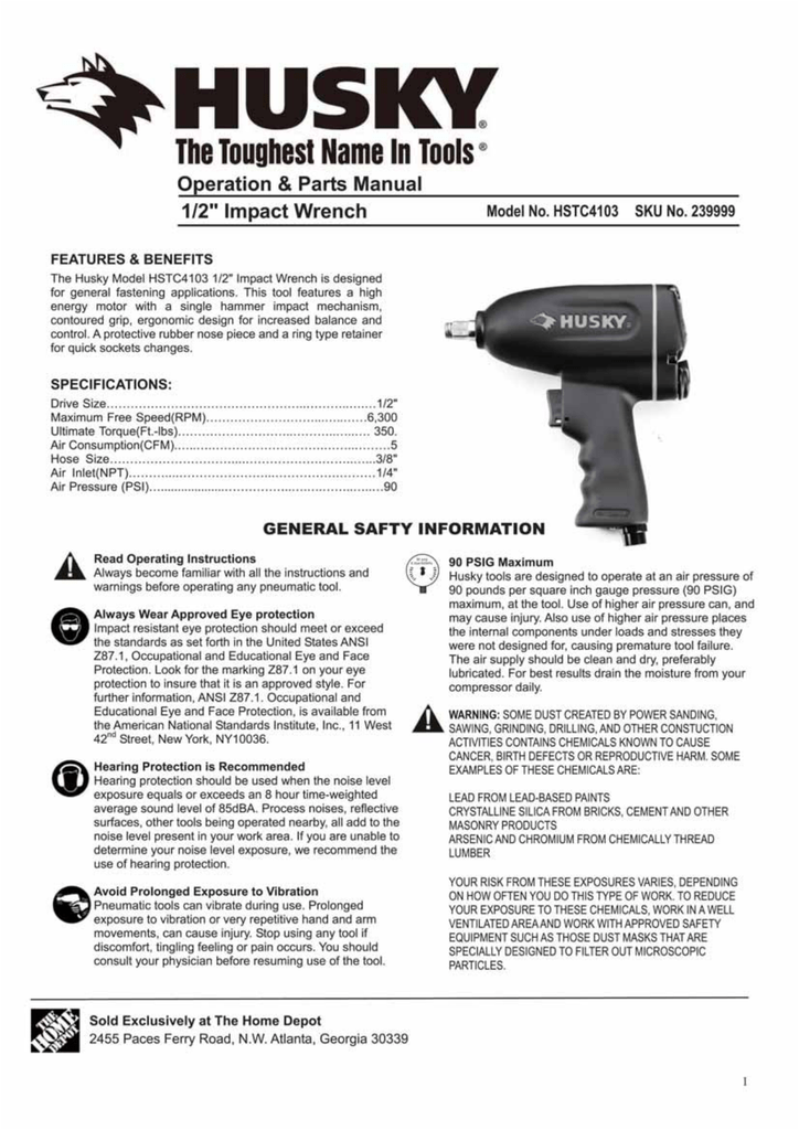 Husky HSTC4103 User guide | Manualzz