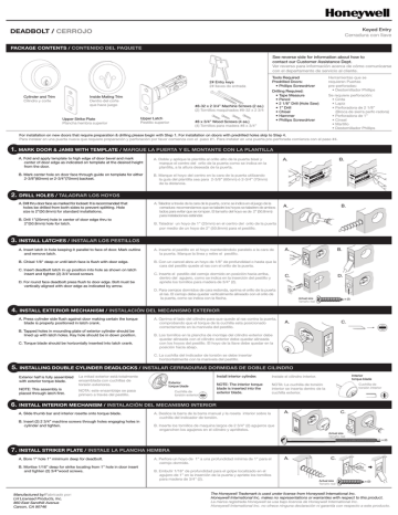 honeywell digital deadbolt 8712309s manual honeywell digital deadbolt 8712309s manual