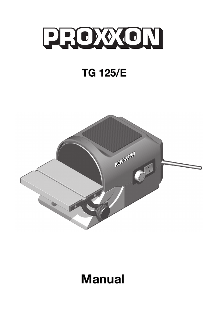 Power Tools Proxxon 37060 5 Inch Disc Sander TG 125/E Home & Garden