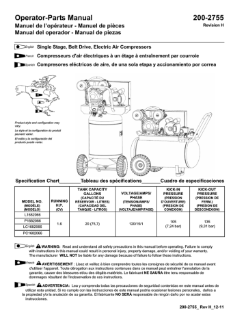 Powermate PP1982012.KIT Parts Manual | Manualzz